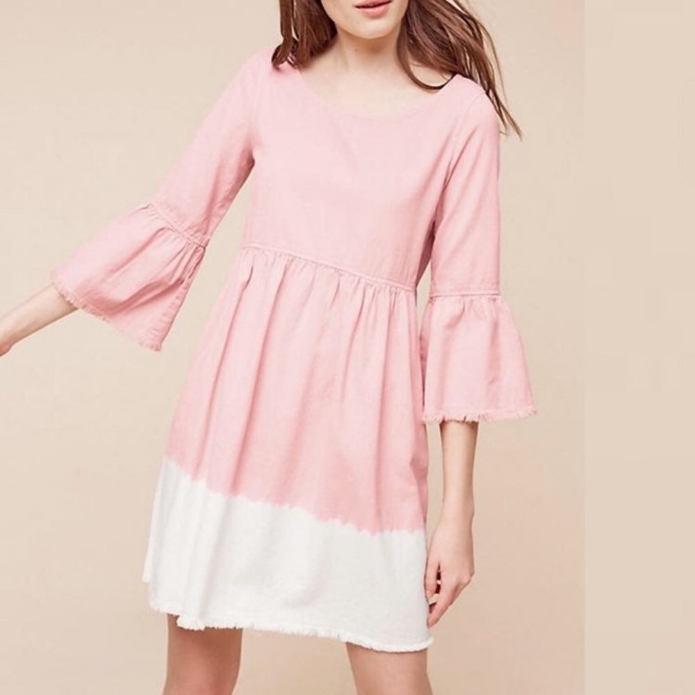 Anthropologie Holding Horses Pink Dress